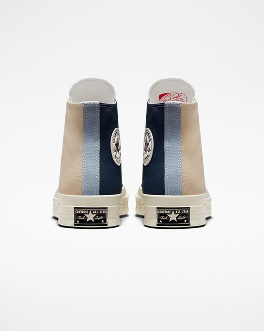 Tenisi Inalti Barbati Converse Chuck 70 Tri-Panel Bleumarin | RO DURVH147